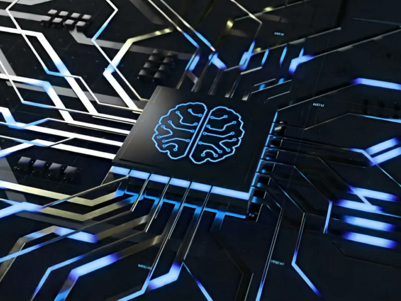 What Is AI Automation & API Integration? layout with neural circuit imagery